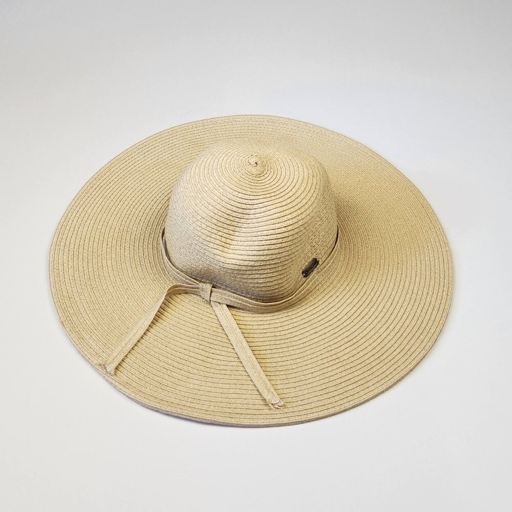 Sun N Sand Wide Brim Paper Braid Floppy Hat OS